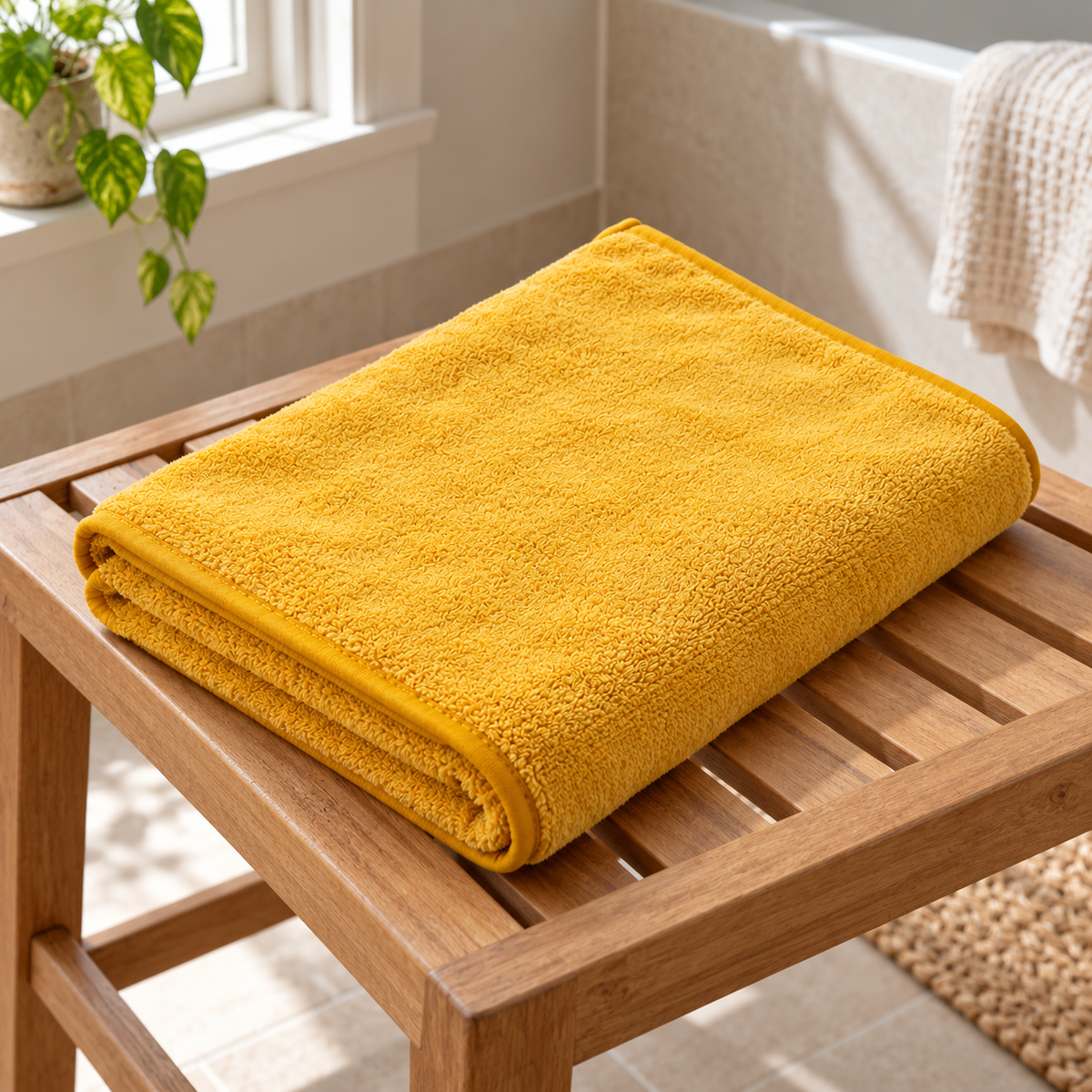 Microfiber Pet Towel - Mustard Yellow, 39.4 x 27.6 in